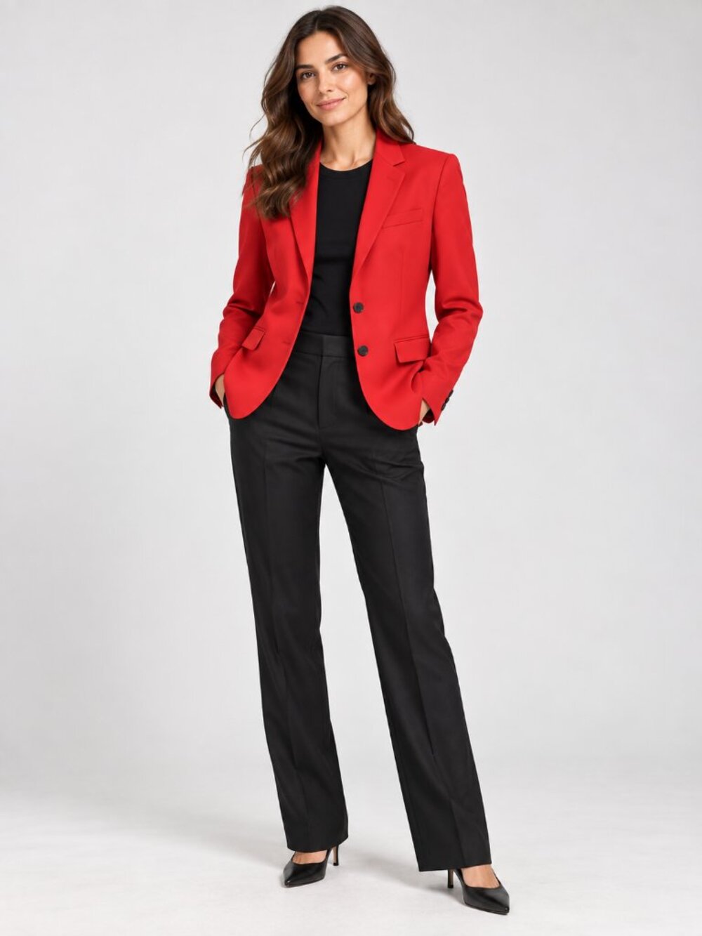 NWT The Kooples Red Tailored Two Button Blazer Size 38 US 6